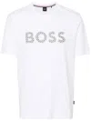 Hugo Boss Men's Thompson 06 Short Sleeve Crew Neck T-shirt, White In White