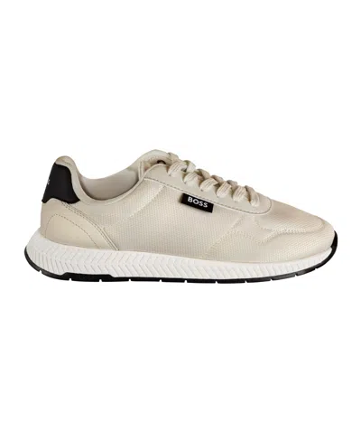 Hugo Boss Boss Men's Titanium Round Toe Running Shoes In Neutral