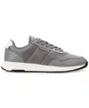 Hugo Boss Boss Titanium Panelled Mesh Sneakers In Grey