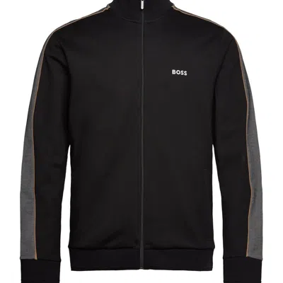 Hugo Boss Men's Tracksuit Full Zip Jacket In Black