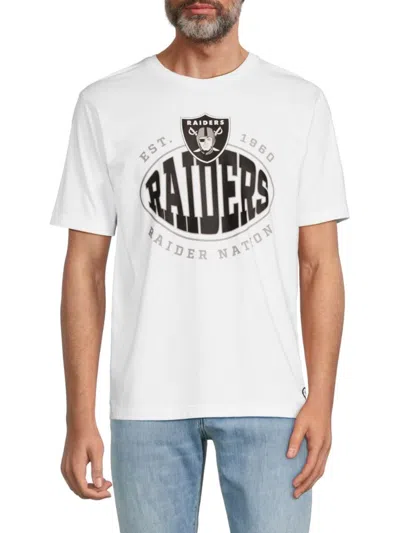 Hugo Boss Boss X Nfl Stretch Cotton Graphic T-shirt In Las Vegas Raiders White