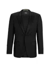 Hugo Boss Slim-fit Tuxedo Jacket In Wool Serge In Black