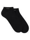 HUGO BOSS MEN'S TWO-PACK OF ANKLE-LENGTH SOCKS IN STRETCH FABRIC