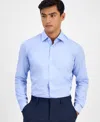 Hugo Boss Men's Valerio Long Sleeve Button-front Geo Print Shirt In Blue