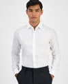 Hugo Boss Men's Valerio Long Sleeve Button-front Geo Print Shirt In White