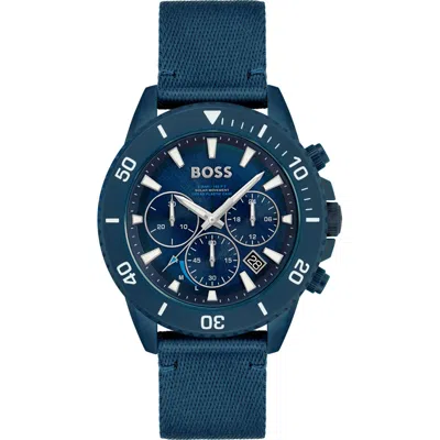 Hugo Boss Men's Watch  1513919 ( 46 Mm) Gbby2 In Blue