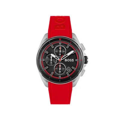 Hugo Boss Men's Watch  1513959 ( 44 Mm) Gbby2 In Red