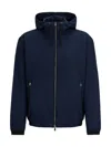 HUGO BOSS MEN'S WATER REPELLENT HOODED JACKET IN A REGULAR FIT