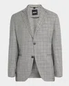Hugo Boss Men's Wool Houndstooth Plaid Sport Coat In Black