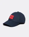 Hugo Boss Men-x 581-rl Mens Cotton-twill Cap With Red Logo Label Nos