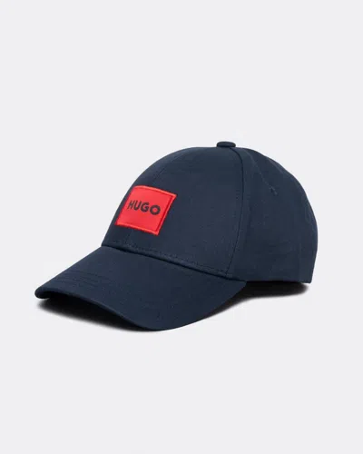 Hugo Boss Men-x 581-rl Mens Cotton-twill Cap With Red Logo Label Nos