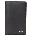 Hugo Boss Medium Fold Wallet In Black