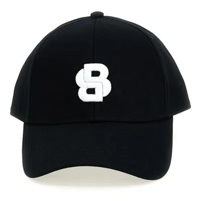 HUGO BOSS MEN'S ZED B ICON LOGO COTTON BLEND BASEBALL CAP, BLACK