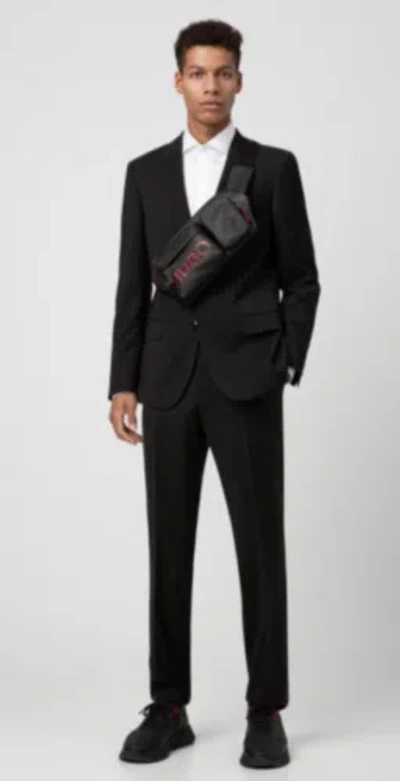 Pre-owned Hugo Boss Mens 2 Piece Classic-fit Suit/black, Size 30regular
