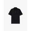 Hugo Boss Mens Black Beckham X Boss Regular-fit Short-sleeve Cotton And Silk-blend Polo Xl In Black