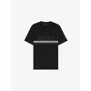Hugo Boss Mens Black Brand-print Short-sleeve Cotton T-shirt Xxxl In Black