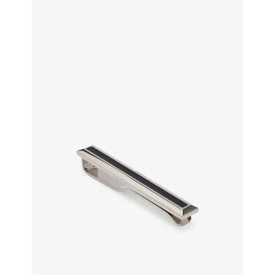 Hugo Boss Mens Black Brass Tie Clip In Metallic