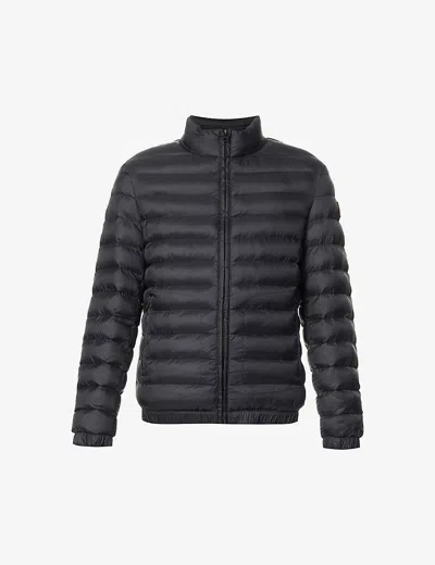 Hugo Boss High-neck Padded Shell Jacket In Black