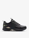 Hugo Boss Logo-embossed Textile Low-top Trainers In Black
