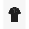 Hugo Boss Mens Boss Logo-print Short-sleeve Stretch-cotton Polo