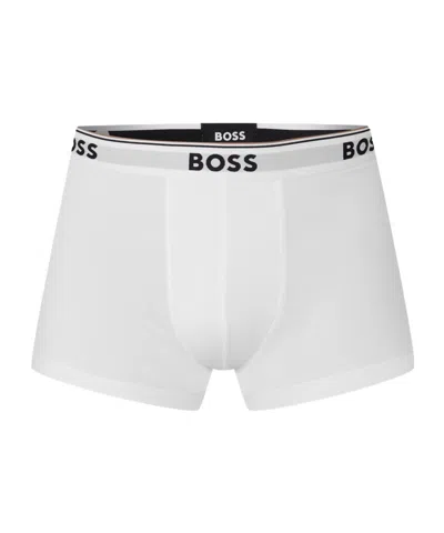Hugo Boss Mens Boss Bodywear 3-pack Boxer Shorts With Logo Detail In Multi