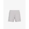 Hugo Boss Mens Dolphin Logo-print Swim Shorts Medium Grey Xxl In Medium Grey