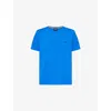 Hugo Boss Performance-stretch T-shirt In Mixed Materials In Bright Blue