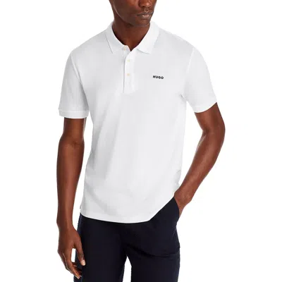 Hugo Boss Mens Cotton Logo Polo In White
