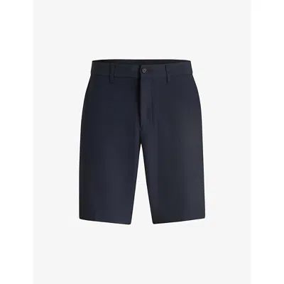 Hugo Boss Mens Boss Elasticated-waist Slim-fit Stretch-woven Shorts
