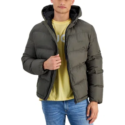 Hugo Boss Mens Insulated Polyester Puffer Jacket In Beige