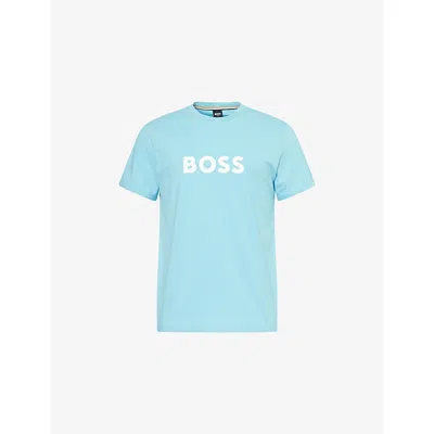 Hugo Boss Boss Logo-printed Cotton T-shirt In Multi