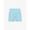 Hugo Boss Mens Boss Dolphin Logo-print Swim Shorts In Light/pastel Blue