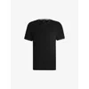 Hugo Boss Mens Black Logo-print Short-sleeve Cotton T-shirt In Black