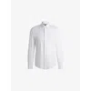 Hugo Boss Mens Boss Long-sleeved Stretch-woven Shirt In White