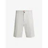 Hugo Boss Regular-fit Shorts With Slim Leg And Buttoned Pockets In Natural