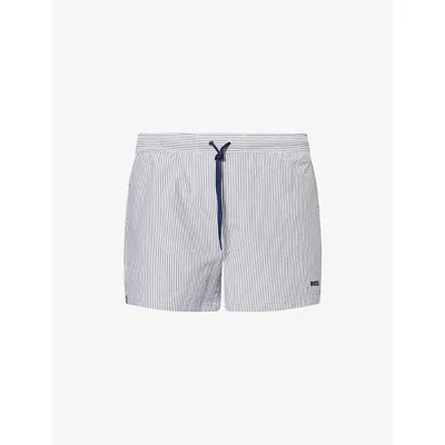 HUGO BOSS MENS BOSS VELVETFISH STRIPED SWIM SHORTS