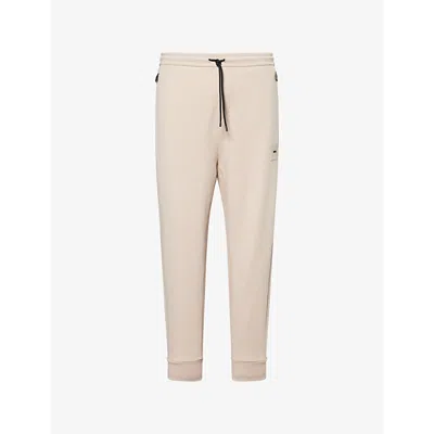 Hugo Boss Mens Boss Green Hadiko Straight-leg Stretch-cotton Blend Jogging Bottoms