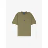 Hugo Boss Regular-fit Cotton-jersey T-shirt With Blue Logo Patch