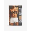 Hugo Boss Mens Open Miscellaneous Power Branded-waistband Mid-rise Pack Of Three Stretch-cotton Trunks Xxl