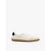 Hugo Boss White & Navy Beckham Edition Low-top Suede Sneakers In White