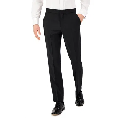 Hugo Boss Mens Pocket Wool Straight Leg Pants In Black