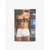 Hugo Boss Mens Open Miscellaneous Power Branded-waistband Mid-rise Pack Of Three Stretch-cotton Trunks Xxl In Open Miscellaneous