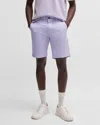 Hugo Boss Mens Slim Fit Chino Shorts In Stretch Cotton Twill