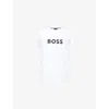 Hugo Boss Logo-print Crew-neck T-shirt In White