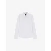 Hugo Boss Slim-fit Shirt In Italian-made Performance-stretch Fabric In White