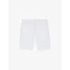 Hugo Boss Slim-fit Shorts In Water-repellent Stretch Fabric In White