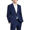Hugo Boss Mens Wool Blend Plaid Two-button Blazer In Blue