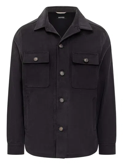 HUGO BOSS MERCERISED BUTTONED JACKET