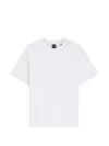 Hugo Boss 머서라이즈 코튼 티셔츠 In White