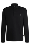 Hugo Boss Boss C Paley 01 Mercerised Polo T Shirt Navy In Black